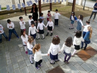 Εορτασμός της 25ης Μαρτίου από το 1ο Νηπιαγωγείο  στο χώρο της Δημοτικής Βιβλιοθήκης Τυρνάβου